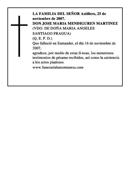 DON JOSE MARIA MENDIGUREN MARTINEZ