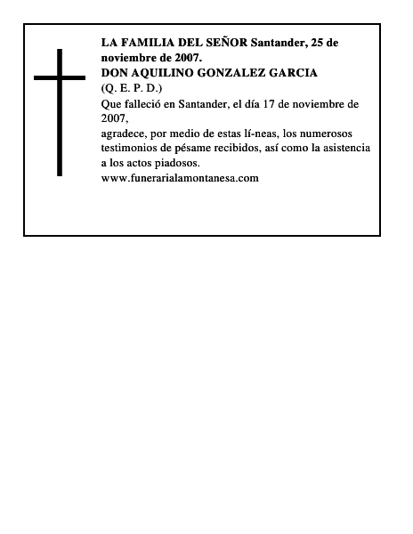 DON AQUILINO GONZALEZ GARCIA