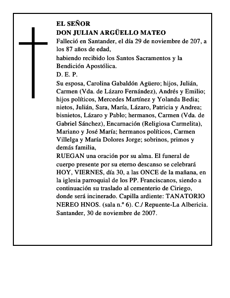 DON JULIAN ARGÜELLO MATEO