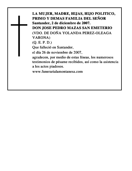 DON JOSE PEDRO MAZAS SAN EMETERIO