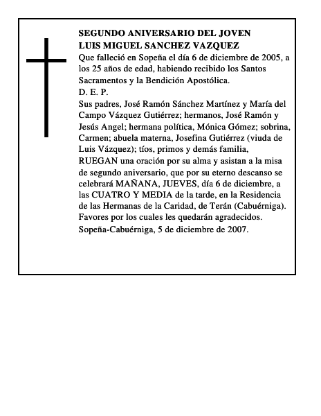 LUIS MIGUEL SANCHEZ VAZQUEZ