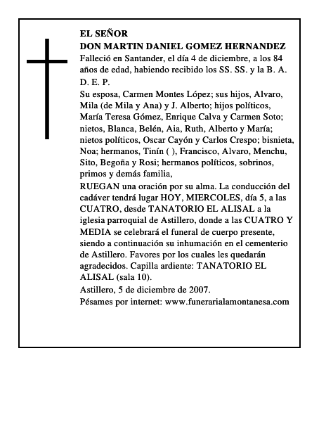DON MARTIN DANIEL GOMEZ HERNANDEZ