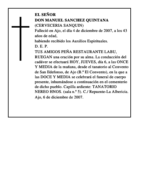 DON MANUEL SANCHEZ QUINTANA