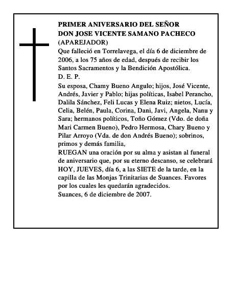 DON JOSE VICENTE SAMANO PACHECO