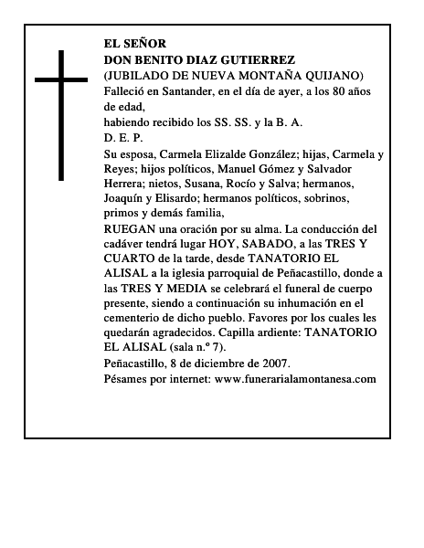 DON BENITO DIAZ GUTIERREZ