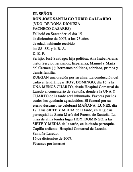 DON JOSE SANTIAGO TOBIO GALLARDO