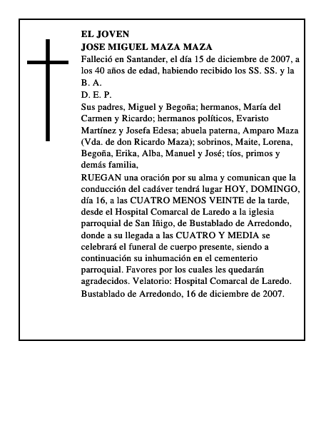JOSE MIGUEL MAZA MAZA