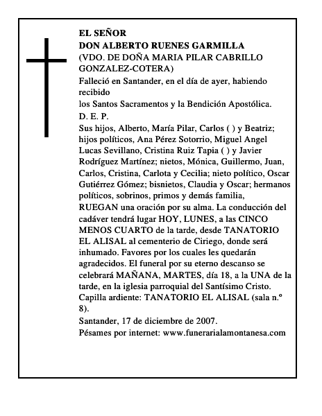 DON ALBERTO RUENES GARMILLA