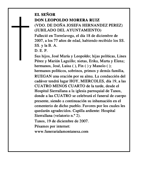 DON LEOPOLDO MORERA RUIZ