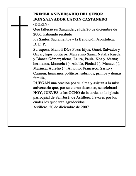 DON SALVADOR CAYON CASTANEDO