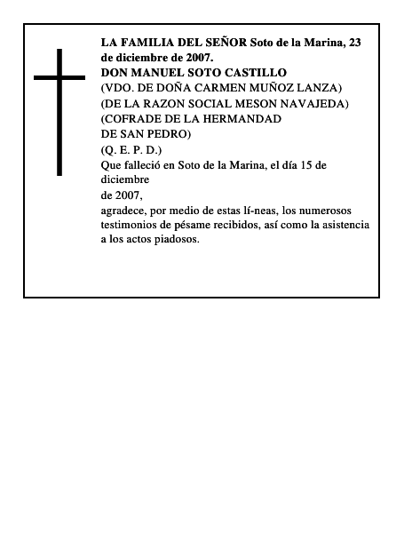 DON MANUEL SOTO CASTILLO
