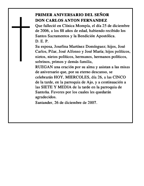 DON CARLOS ANTON FERNANDEZ