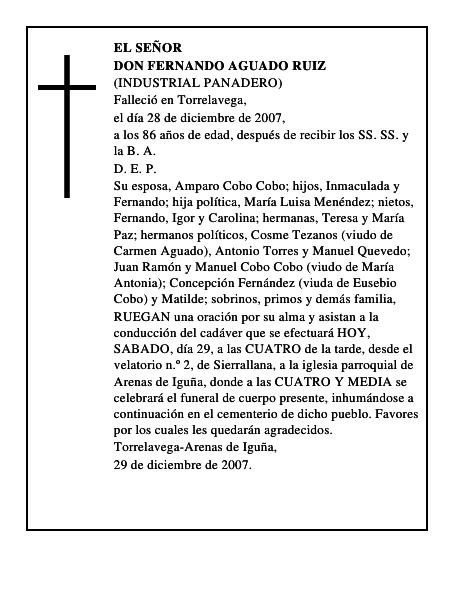 DON FERNANDO AGUADO RUIZ