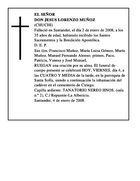 DON JESUS LORENZO MUÑOZ