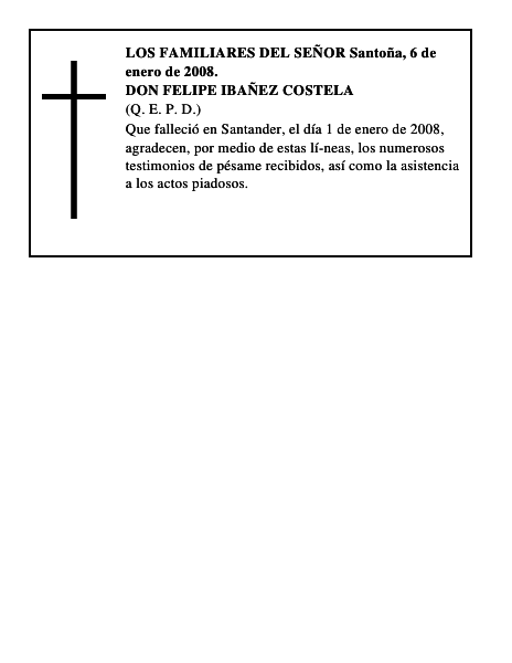 DON FELIPE IBAÑEZ COSTELA