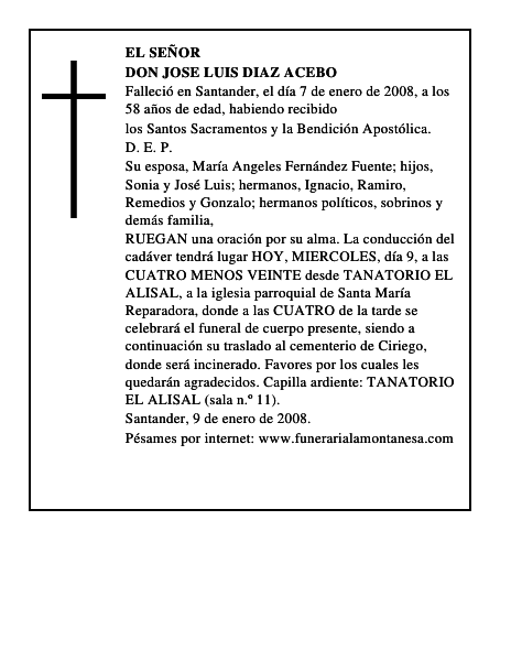 DON JOSE LUIS DIAZ ACEBO
