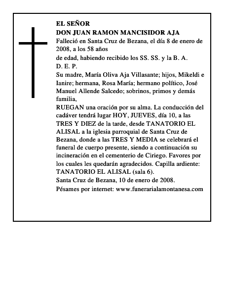 DON JUAN RAMON MANCISIDOR AJA