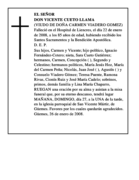 DON VICENTE CUETO LLAMA