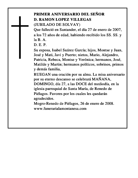 D. RAMON LOPEZ VILLEGAS