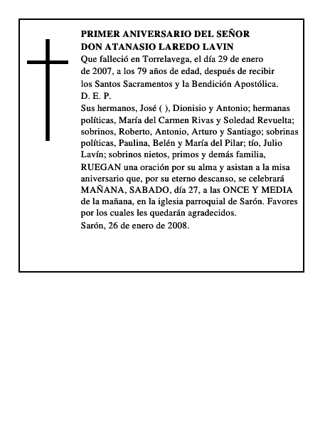 DON ATANASIO LAREDO LAVIN