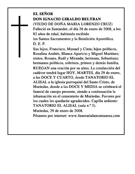 DON IGNACIO GIRALDO BELTRAN