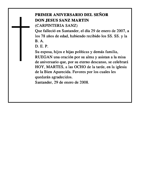DON JESUS SANZ MARTIN