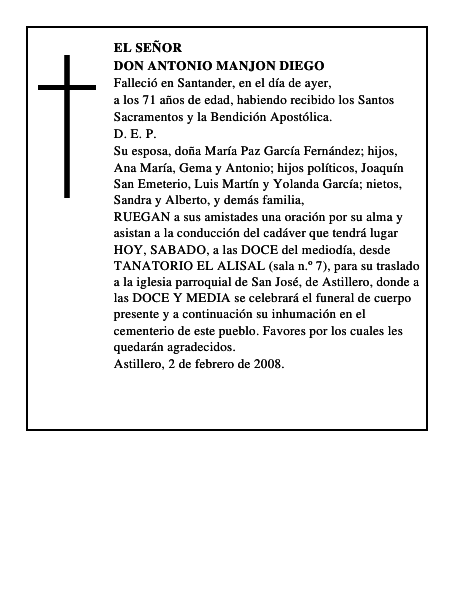 DON ANTONIO MANJON DIEGO