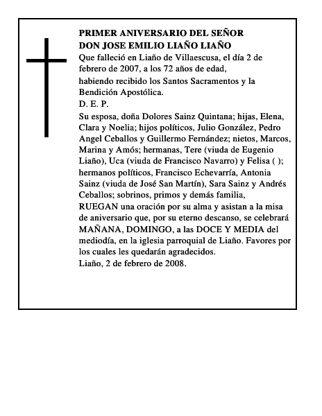 DON JOSE EMILIO LIAÑO LIAÑO