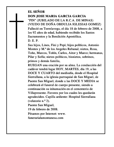 DON JOSE MARIA GARCIA GARCIA