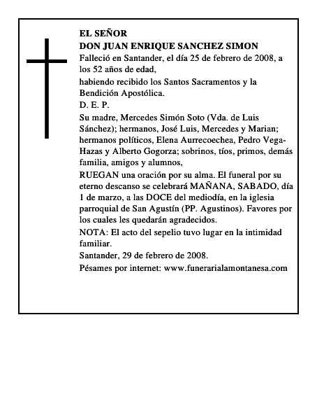 DON JUAN ENRIQUE SANCHEZ SIMON