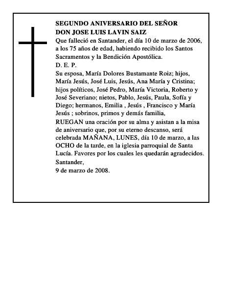 DON JOSE LUIS LAVIN SAIZ