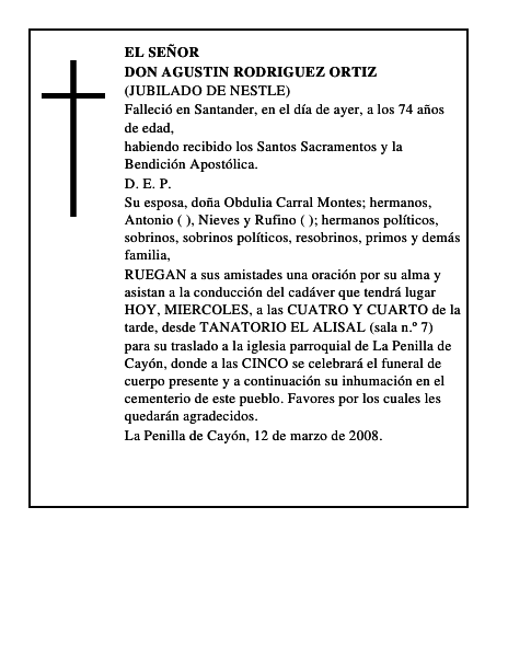 DON AGUSTIN RODRIGUEZ ORTIZ