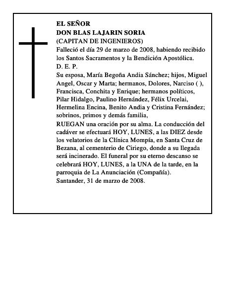 DON BLAS LAJARIN SORIA