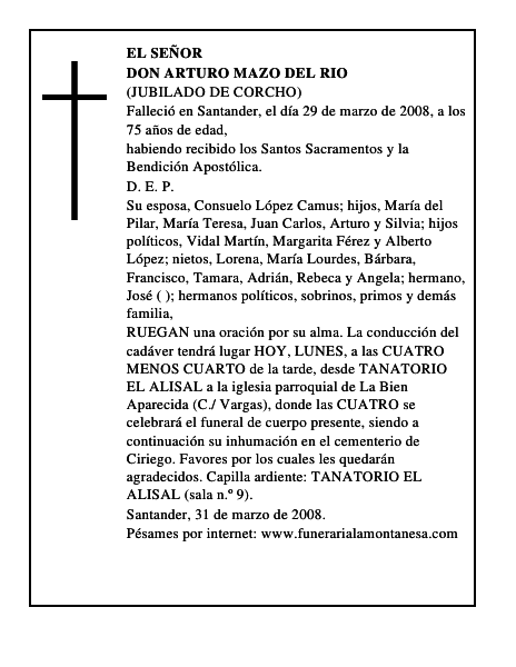 DON ARTURO MAZO DEL RIO