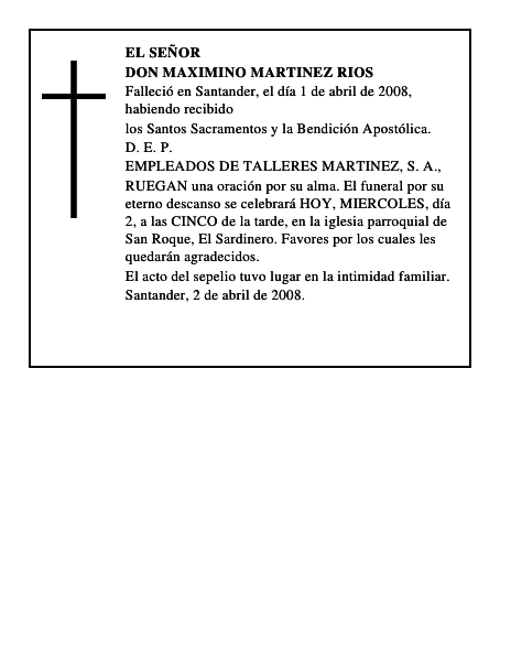 DON MAXIMINO MARTINEZ RIOS