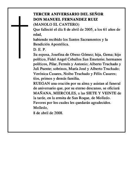 DON MANUEL FERNANDEZ RUIZ