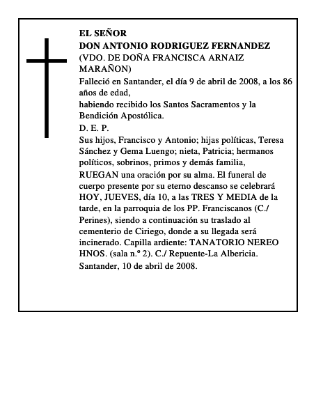 DON ANTONIO RODRIGUEZ FERNANDEZ