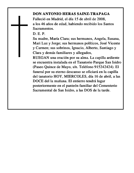 DON ANTONIO HERAS SAINZ-TRAPAGA