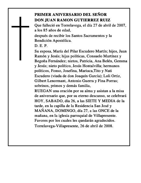 DON JUAN RAMON GUTIERREZ RUIZ