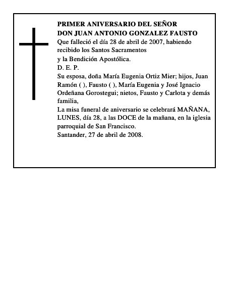 DON JUAN ANTONIO GONZALEZ FAUSTO