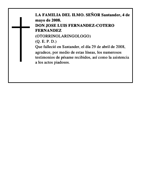 DON JOSE LUIS FERNANDEZ-COTERO FERNANDEZ