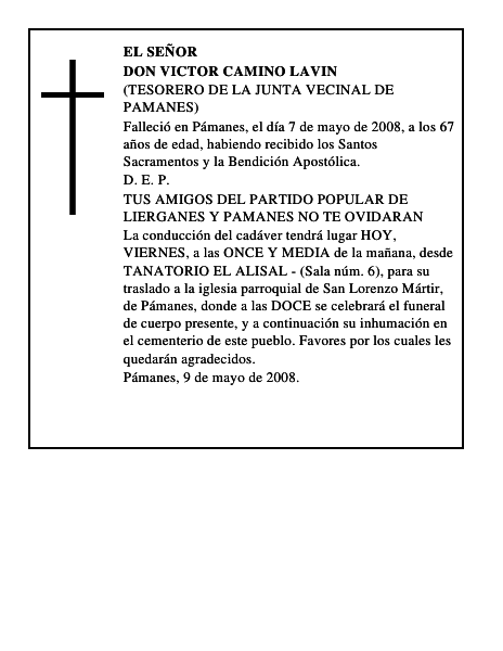 DON VICTOR CAMINO LAVIN