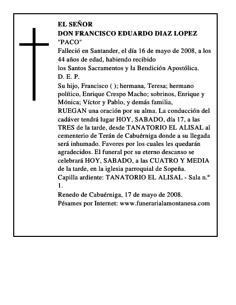 DON FRANCISCO EDUARDO DIAZ LOPEZ