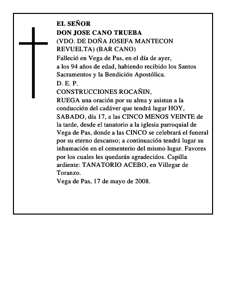 DON JOSE CANO TRUEBA