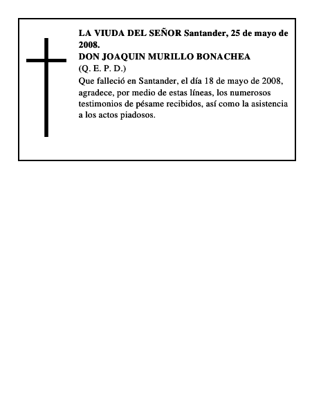 DON JOAQUIN MURILLO BONACHEA