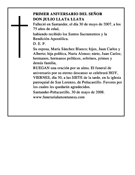 DON JULIO LLATA LLATA