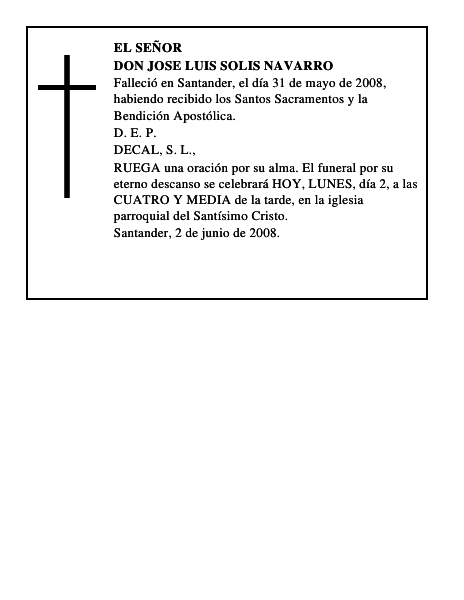 DON JOSE LUIS SOLIS NAVARRO