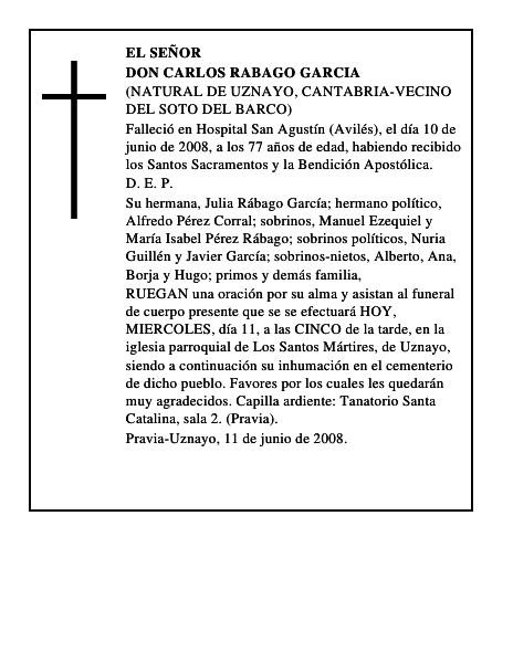 DON CARLOS RABAGO GARCIA