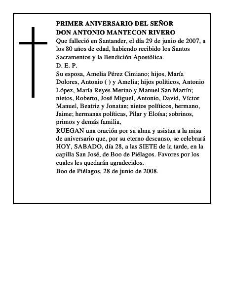 DON ANTONIO MANTECON RIVERO