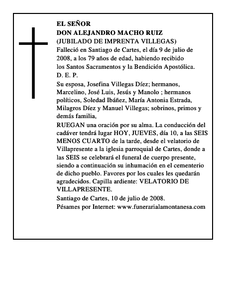 DON ALEJANDRO MACHO RUIZ